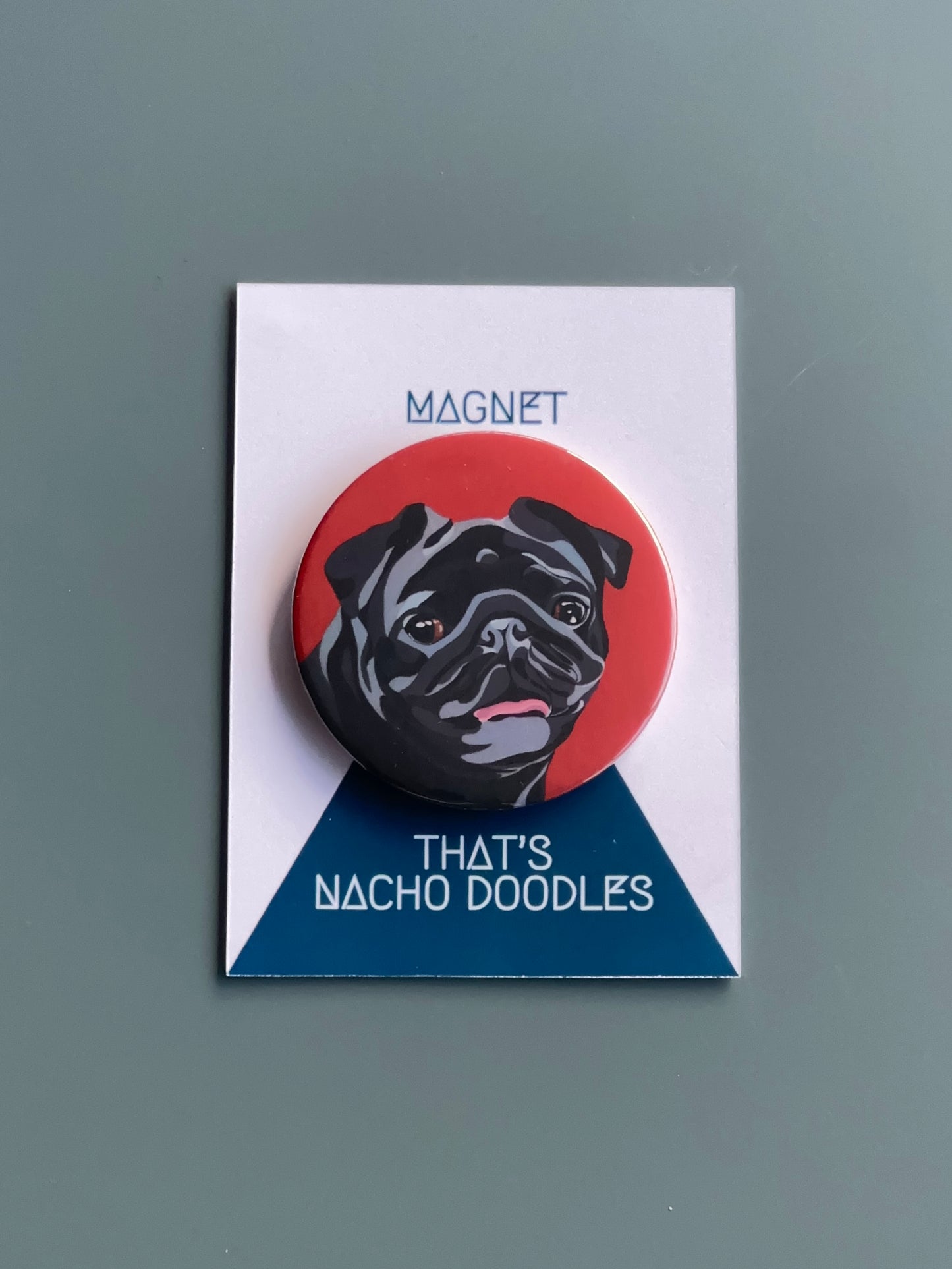 BLACK PUG (NACHO) Magnet