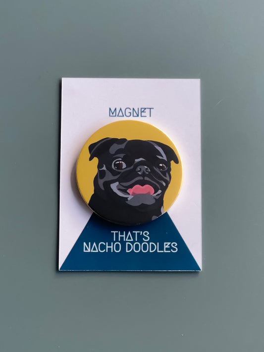 BLACK PUG (CHILLI) Magnet