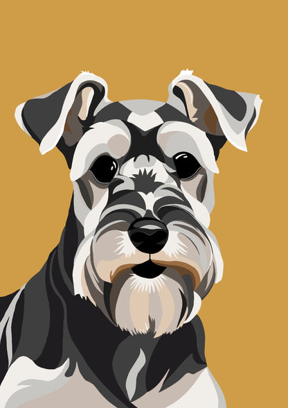 SCHNAUZER Art Print