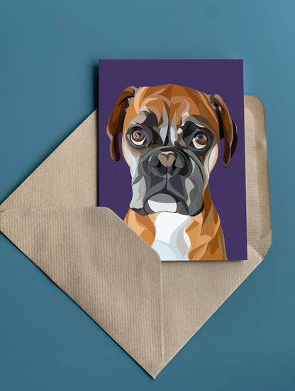 BOXER Greeting Card