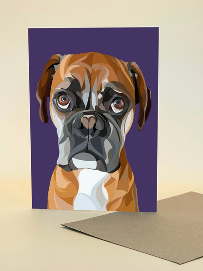 BOXER Greeting Card