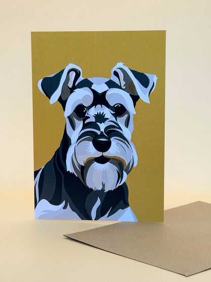 SCHNAUZER Greeting Card