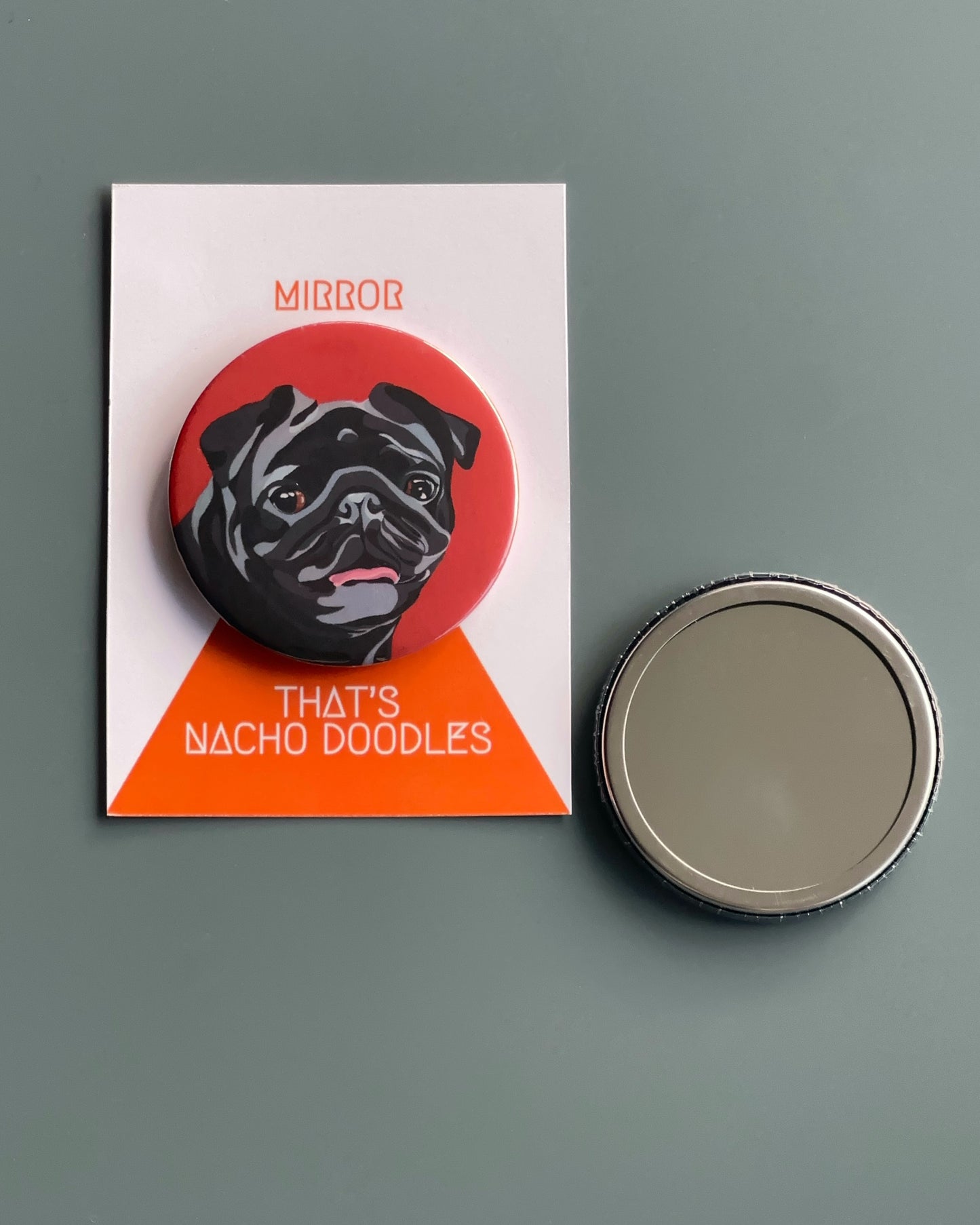 BLACK PUG (NACHO) Mirror