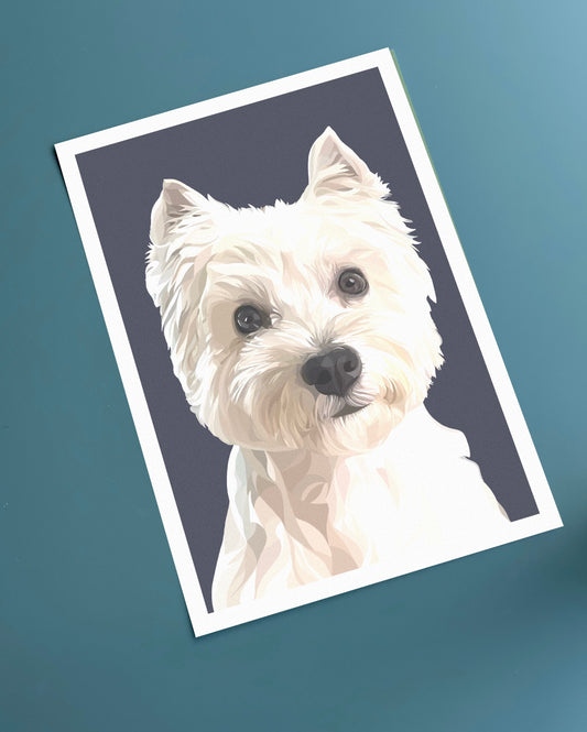 WESTIE Art Print