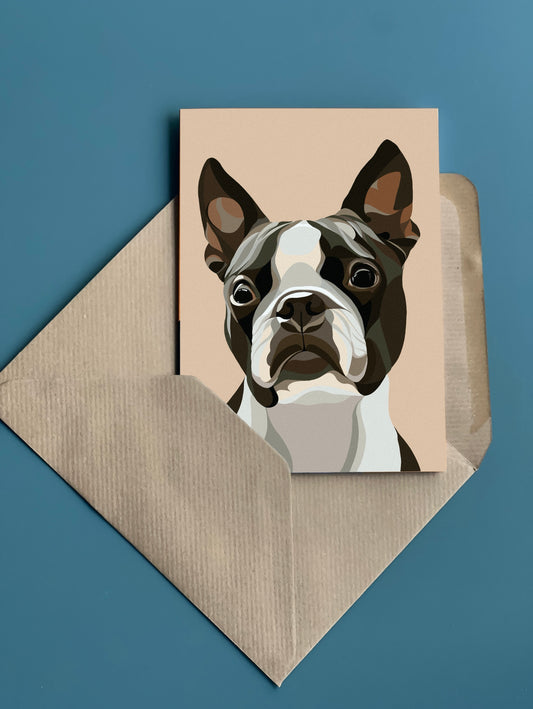 BOSTON TERRIER Greeting Card