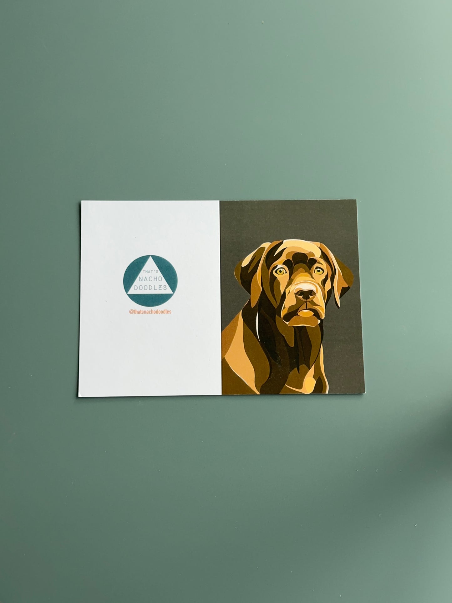 CHOCOLATE LAB Greeting Card